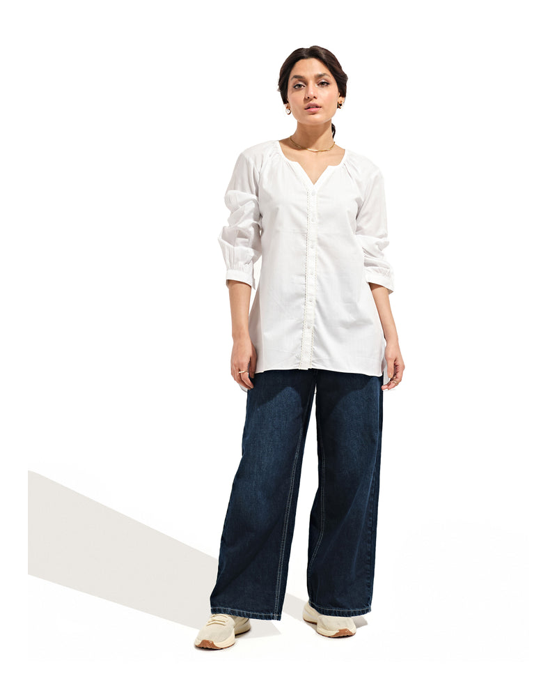 Women Button Down with Gathers - Engine - Buy Now
