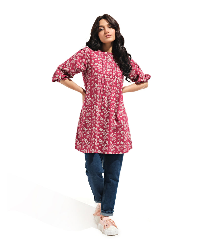 Women Floral Pleated Shirt - Engine - Buy Now