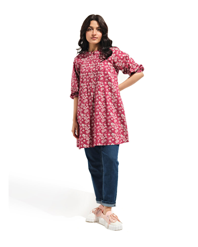 Women Floral Pleated Shirt - Engine - Buy Now