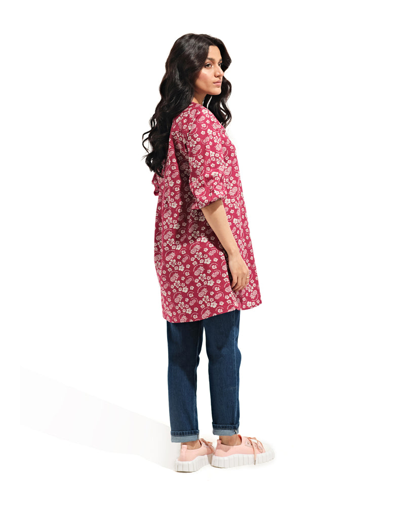 Women Floral Pleated Shirt - Engine - Buy Now