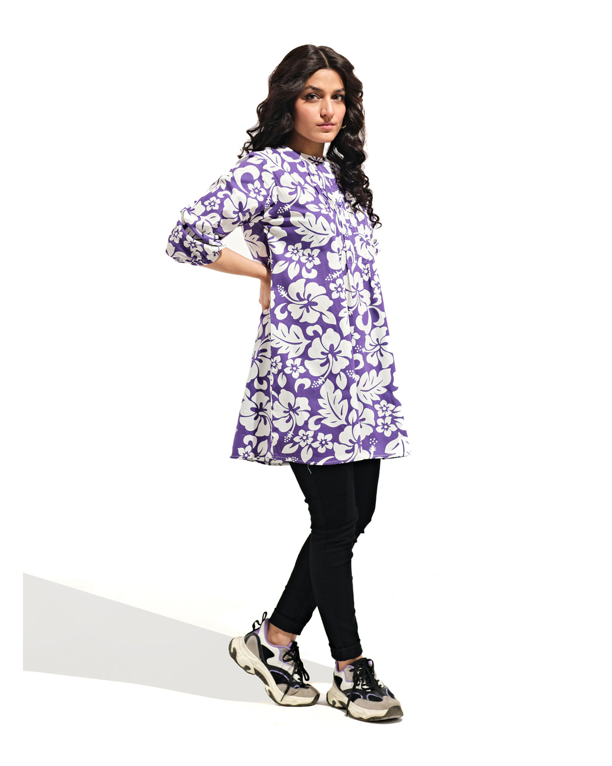 Women Floral Pleated Shirt - Engine - Buy Now