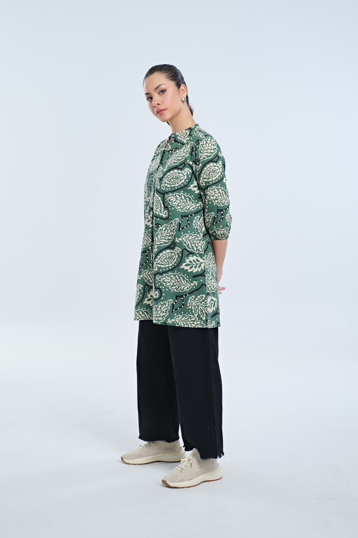 Women Mid Length Woven Top - Engine - Buy Now