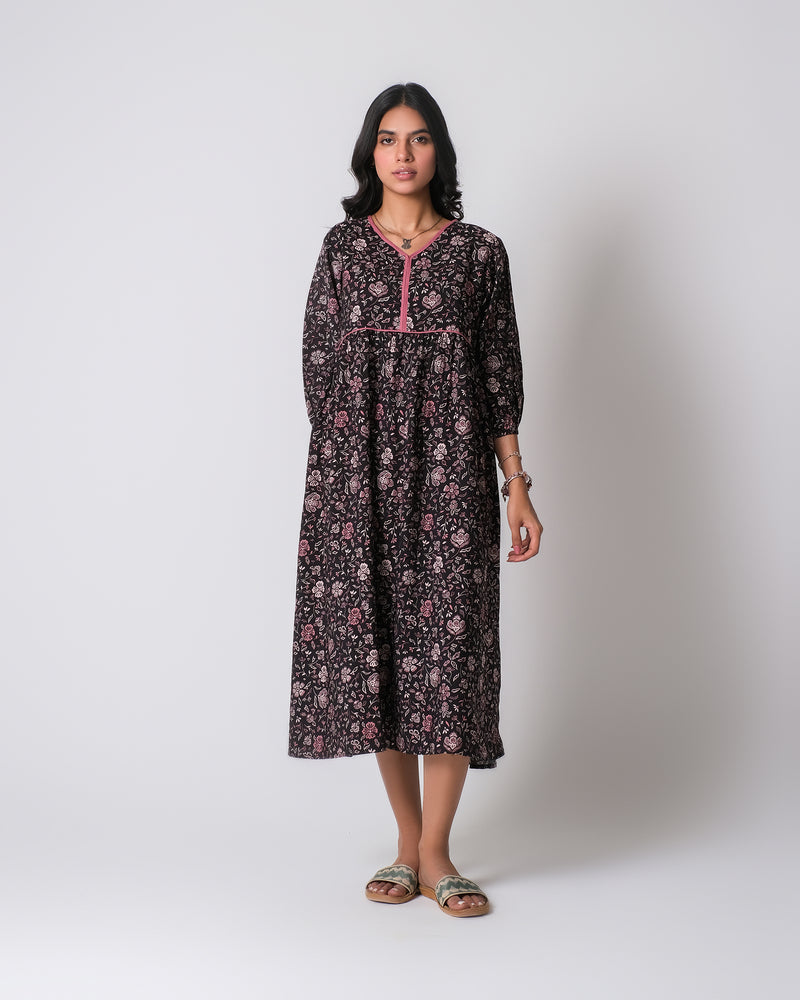 Women Printed Floral Long Dress - Engine - Buy Now