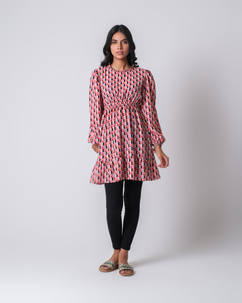 Women Printed Mid-Length Top - Engine - Buy Now