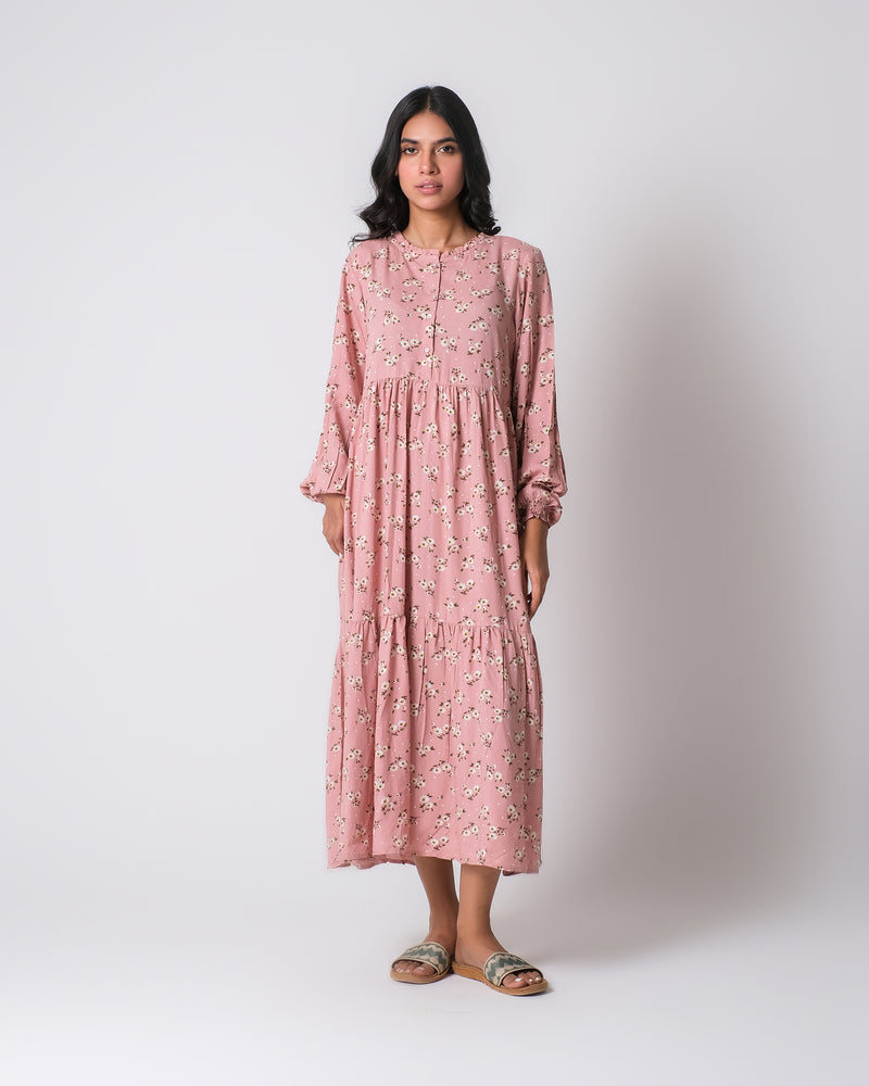 Women Double Tier Floral Printed Dress - Engine - Buy Now