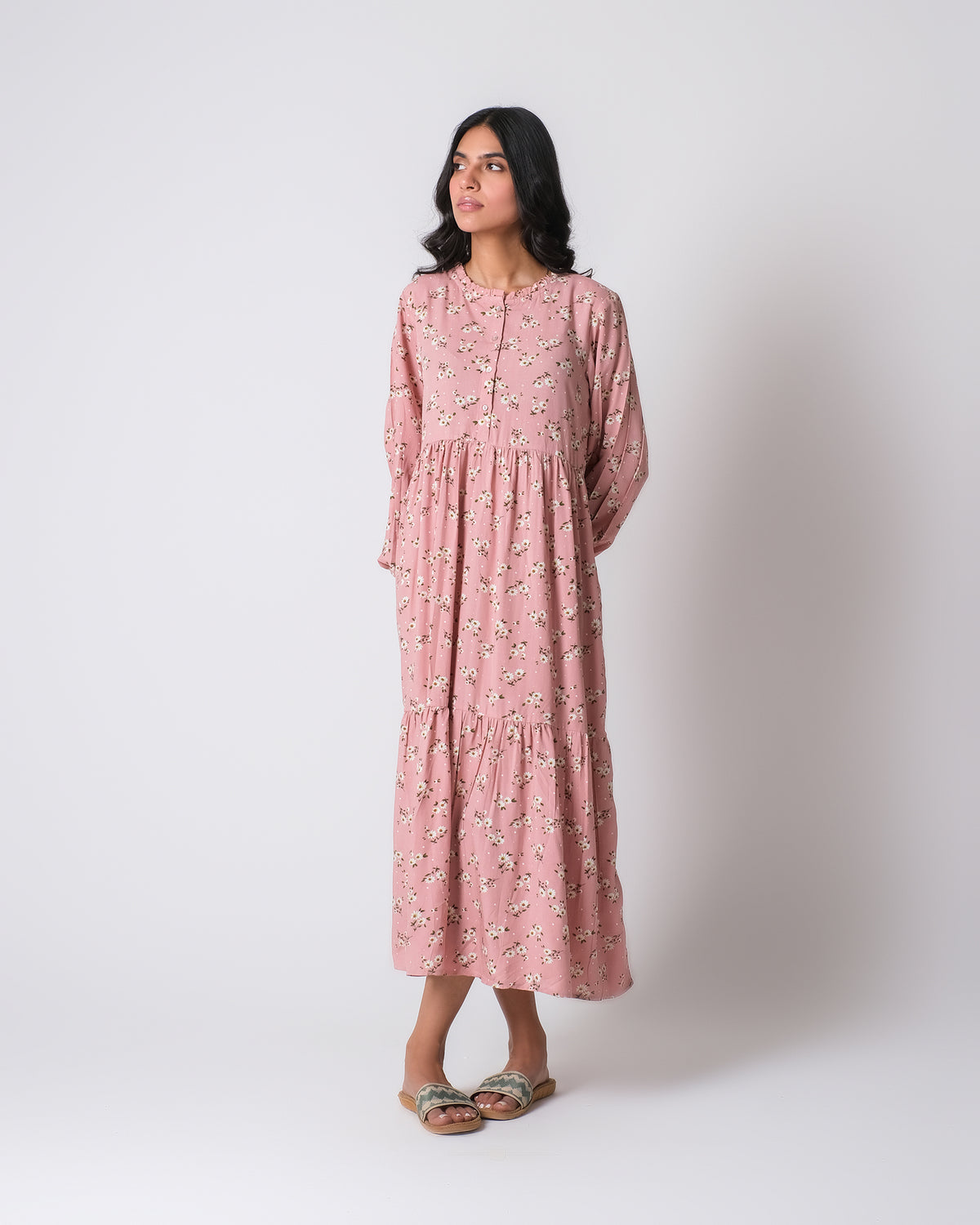 Women Double Tier Floral Printed Dress - Engine - Buy Now