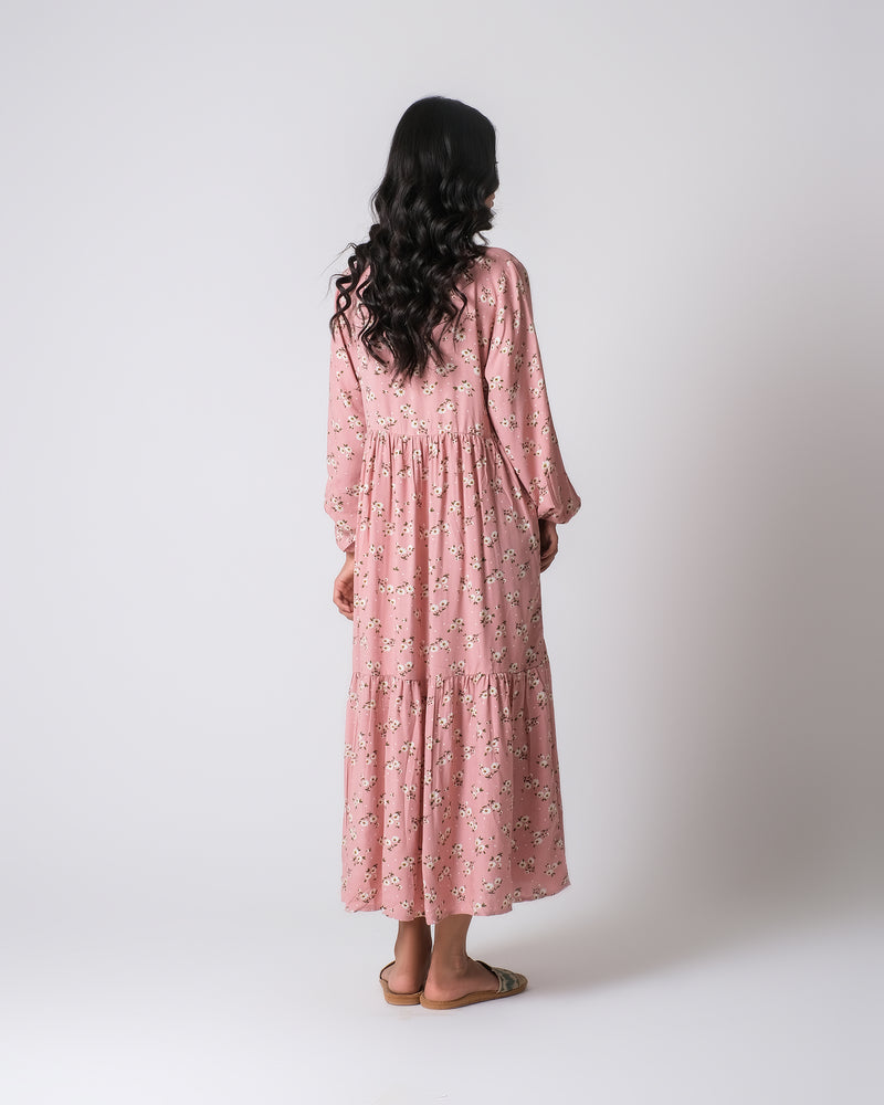 Women Double Tier Floral Printed Dress - Engine - Buy Now