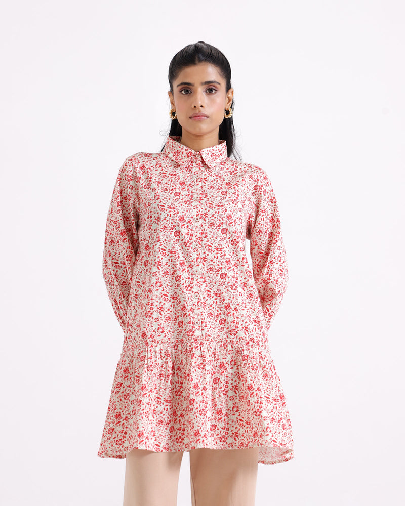Women Printed Mid-Length Top - Engine - Buy Now