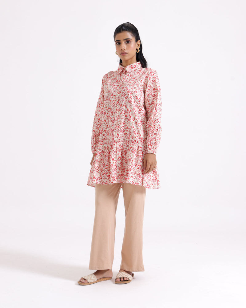 Women Printed Mid-Length Top - Engine - Buy Now