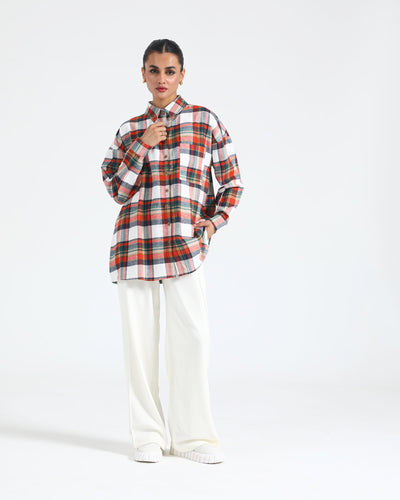 Mid-Length Check Top