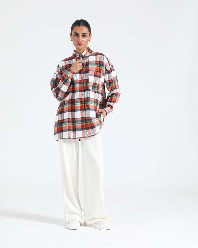 Mid-Length Check Top - Engine - Buy Now