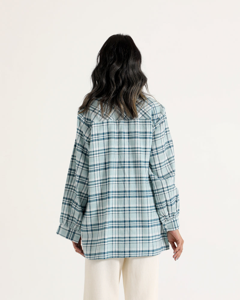 Women Check Mid-Length Top - Engine - Buy Now