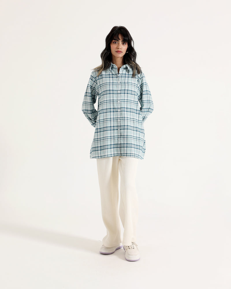 Women Check Mid-Length Top - Engine - Buy Now