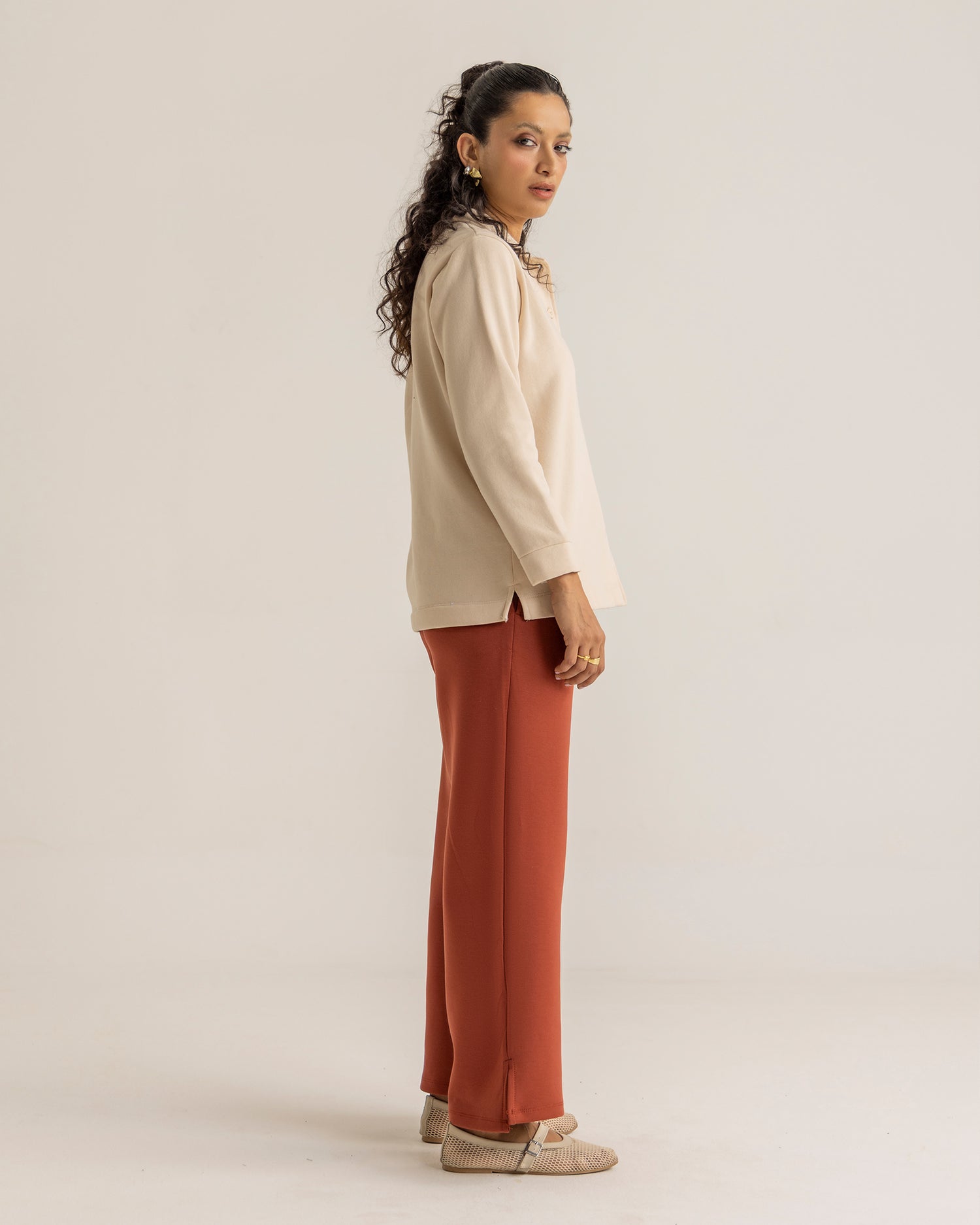 Women Basic Buttton Down Upper - Engine - Buy Now