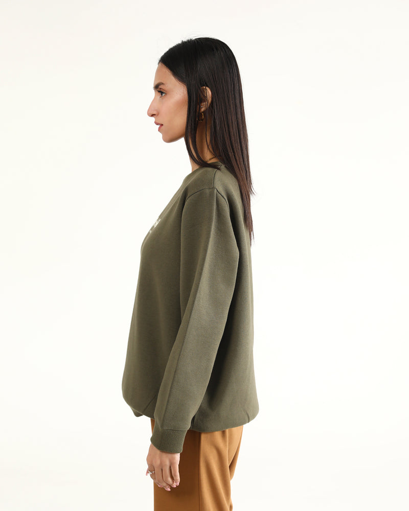 Women Typography Sweatshirt - Engine - Buy Now