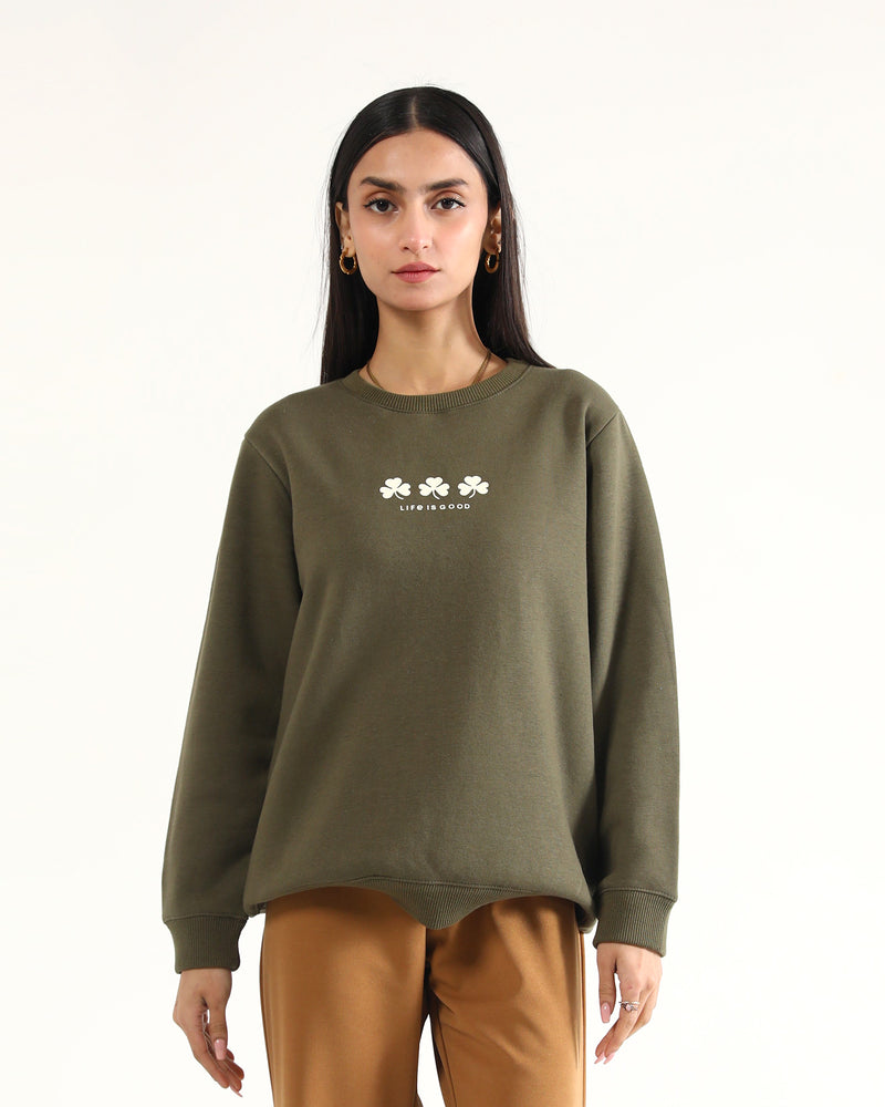 Women Typography Sweatshirt - Engine - Buy Now