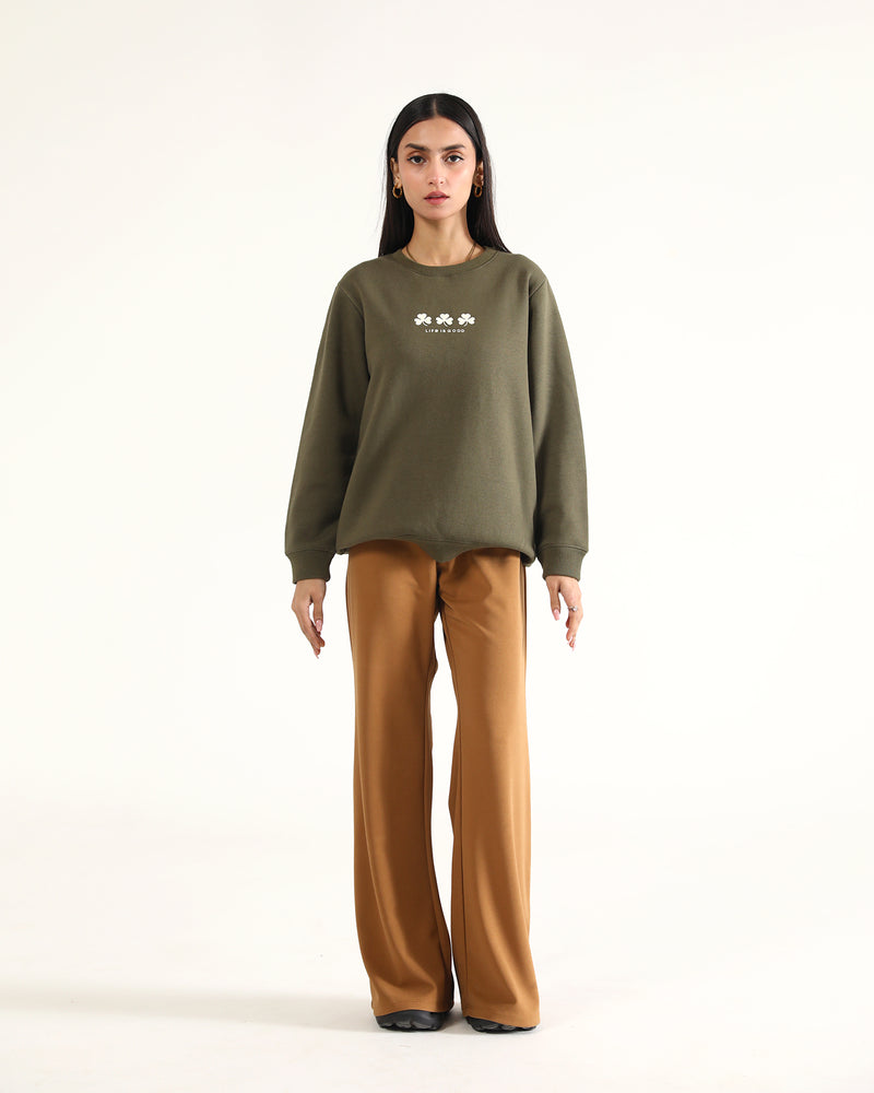 Women Typography Sweatshirt - Engine - Buy Now