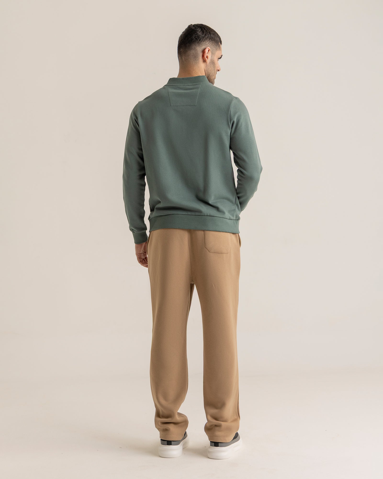 Men Basic Zip-Up Upper