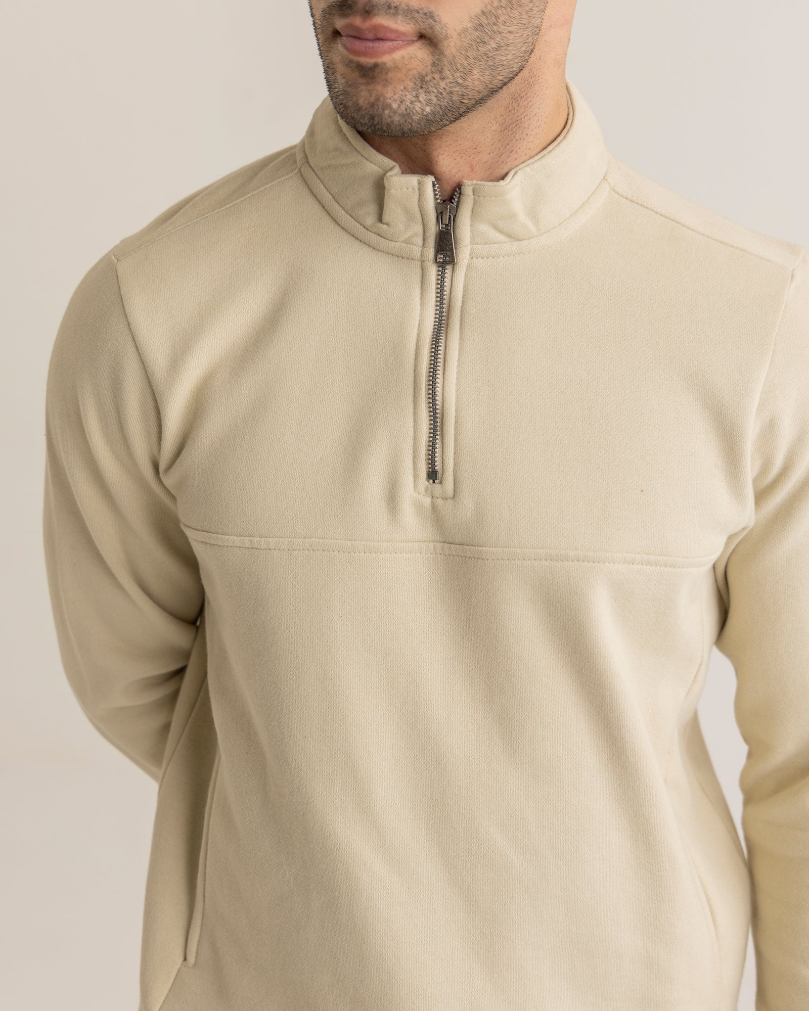Men Basic Zip-Up Upper