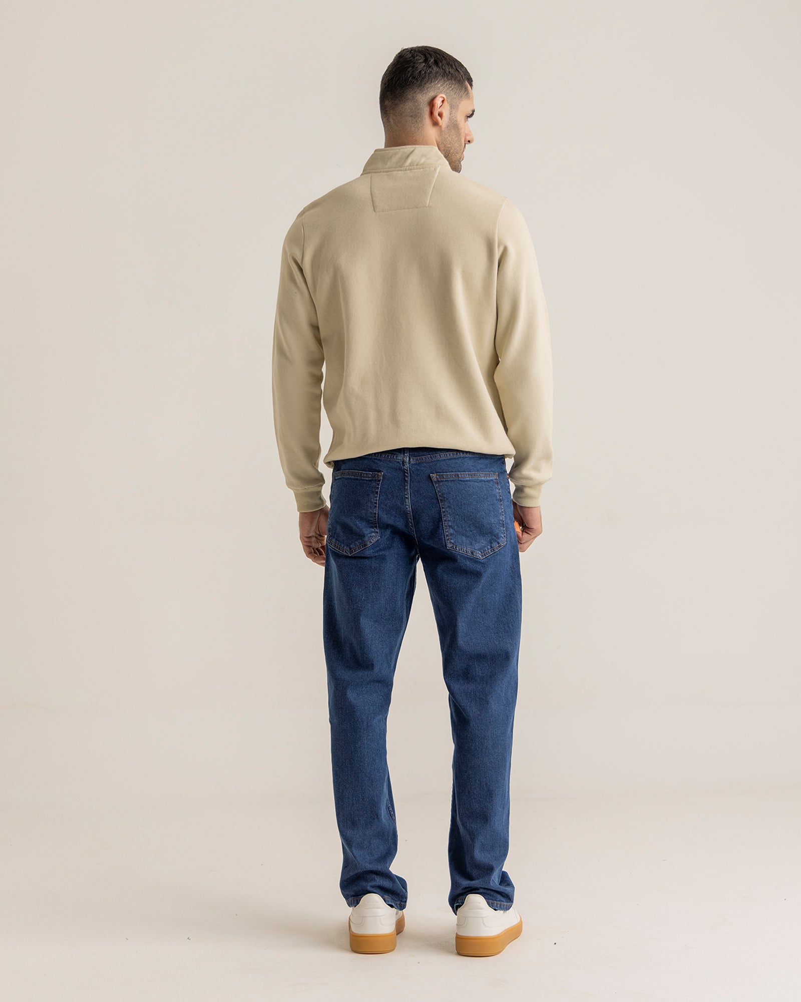 Men Basic Zip-Up Upper