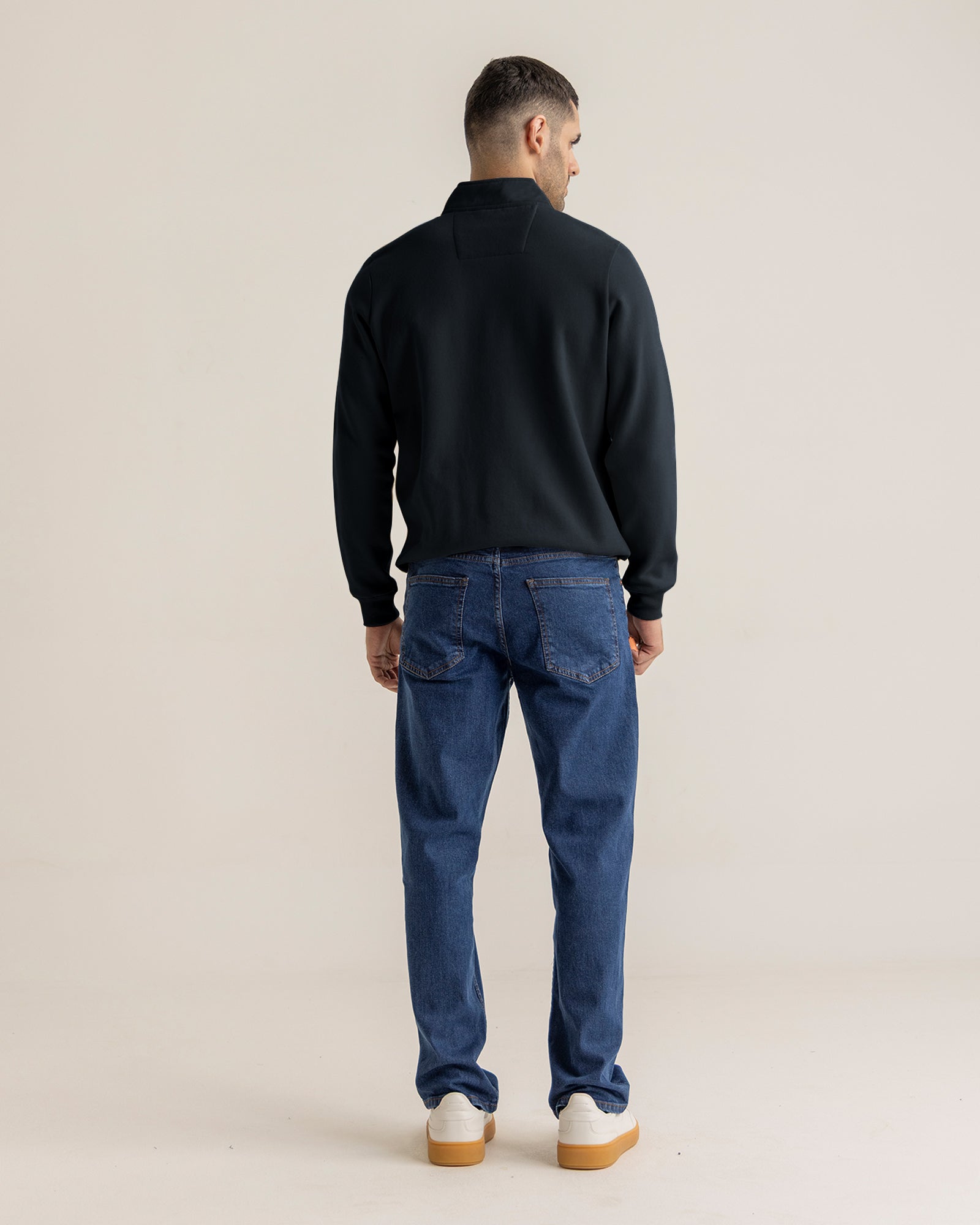 Men Basic Zip-Up Upper