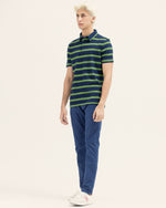 Men Striped Polo Tee - Engine - Buy Now
