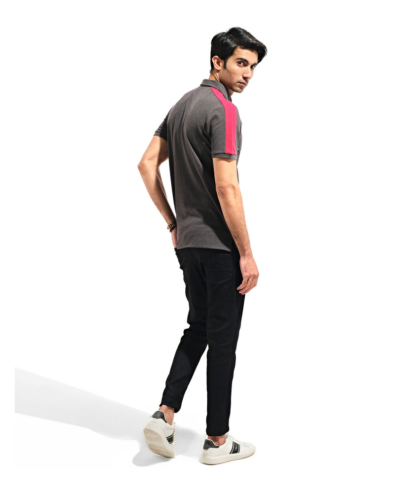 Men Textured Pique Polo - Engine - Buy Now
