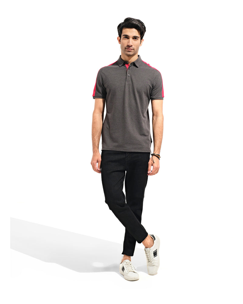 Men Textured Pique Polo - Engine - Buy Now
