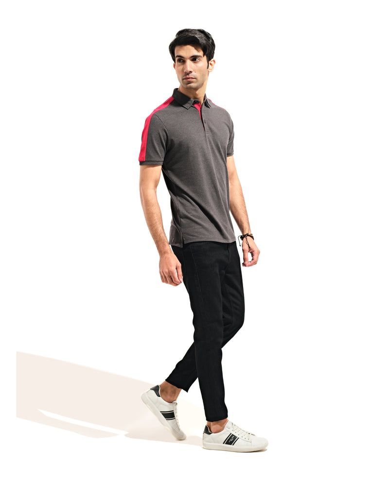 Men Textured Pique Polo - Engine - Buy Now