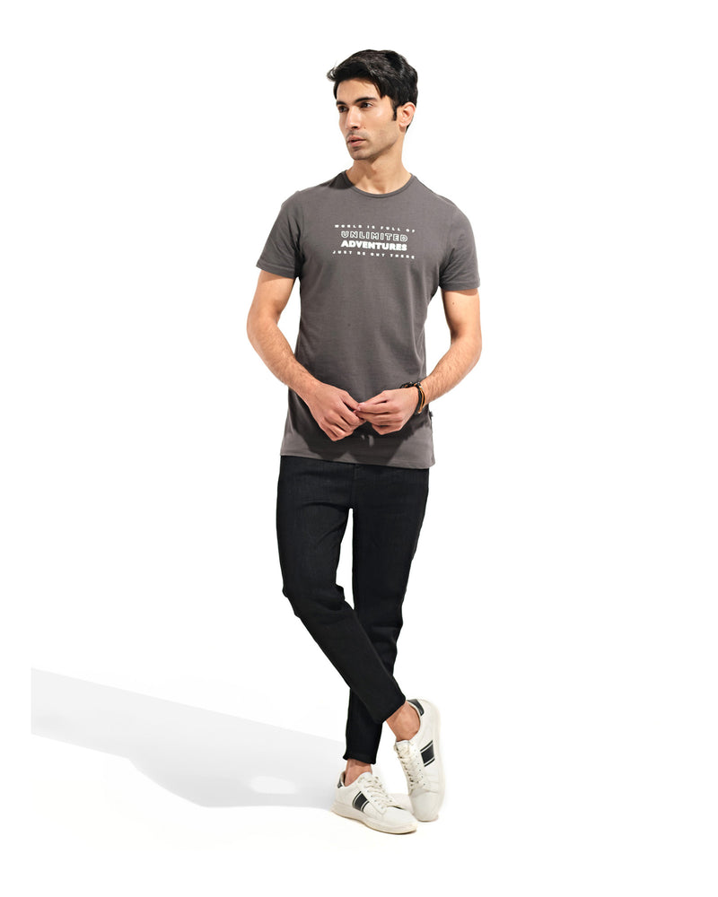 Men Slogan Graphic T-Shirt - Engine - Buy Now