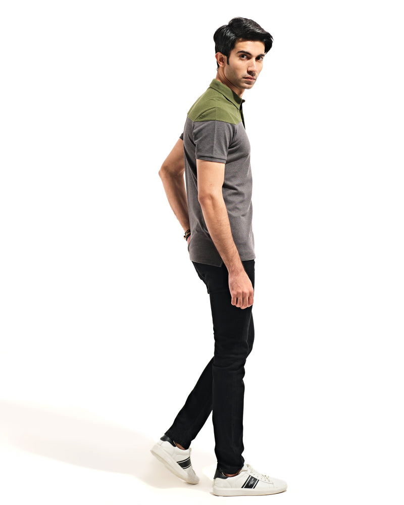 Men Panel Polo Tee - Engine - Buy Now