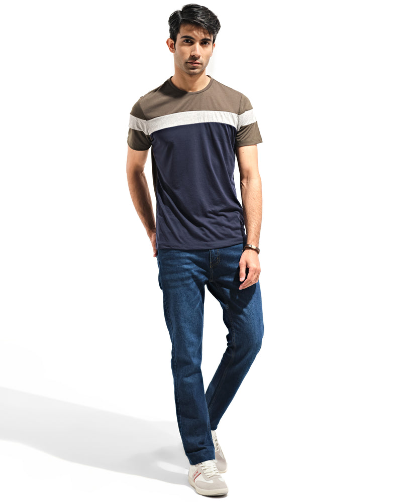 Men Panel T Shirt - Engine - Buy Now