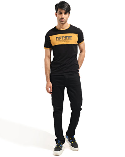 Men Color Block T Shirt