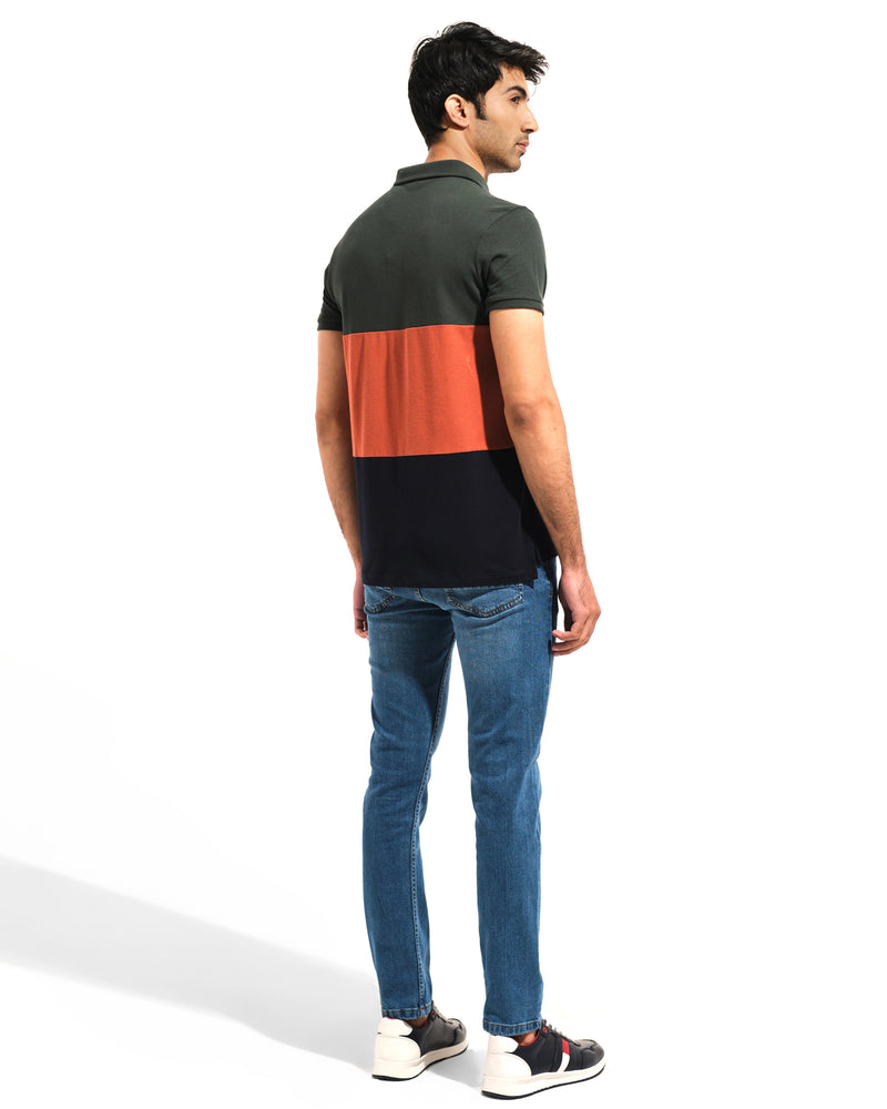 Men Panel Polo Tee - Engine - Buy Now