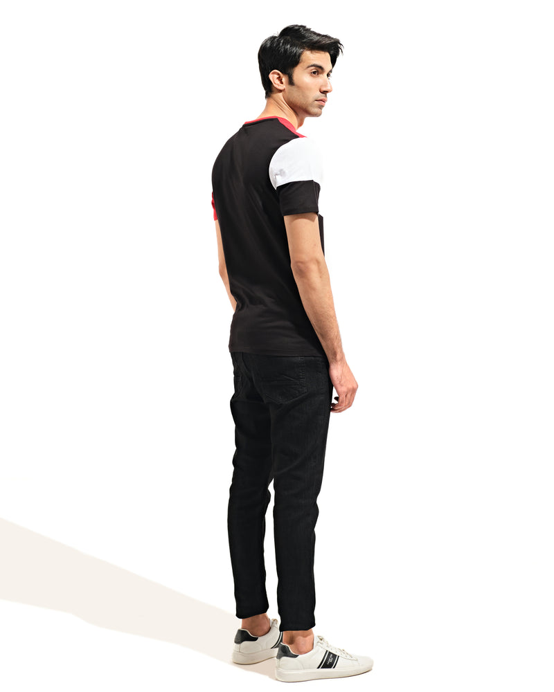 Men Color Block Tee - Engine - Buy Now
