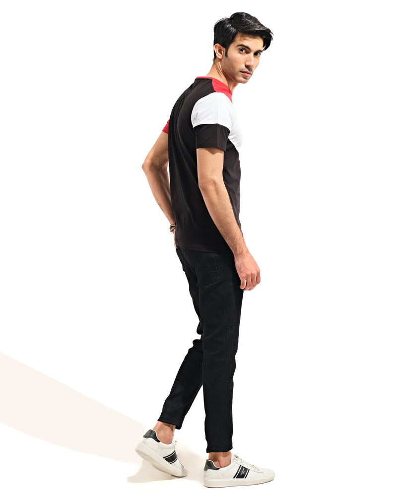 Men Color Block Tee - Engine - Buy Now