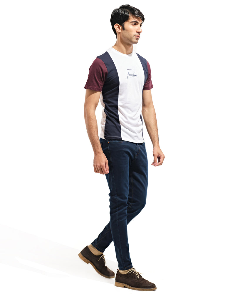 Men Panel T Shirt - Engine - Buy Now