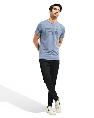 Men Slogan T Shirt