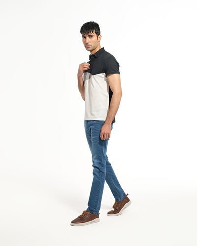 Men Panel Polo Tee