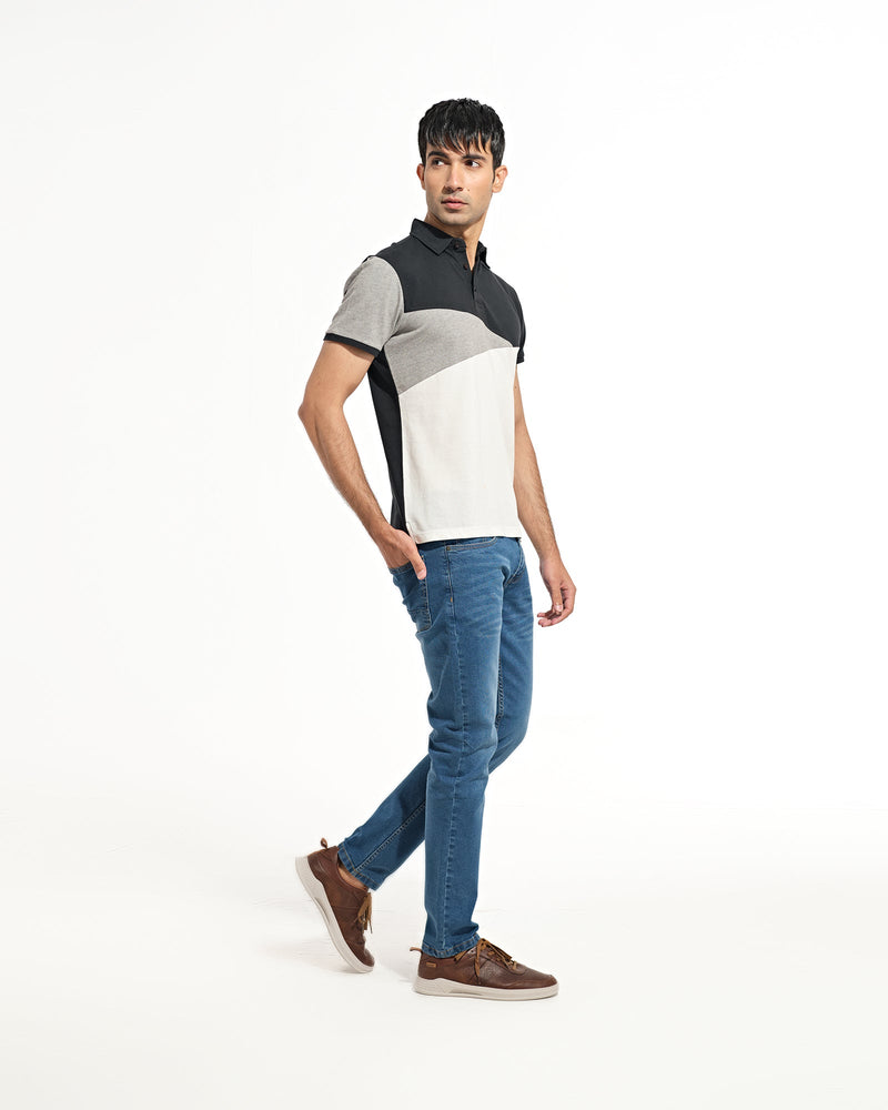 Men Panel Polo Tee - Engine - Buy Now