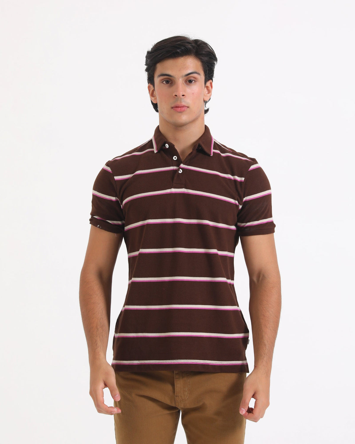 Men Yarn Dyed Polo Tee - Engine - Buy Now