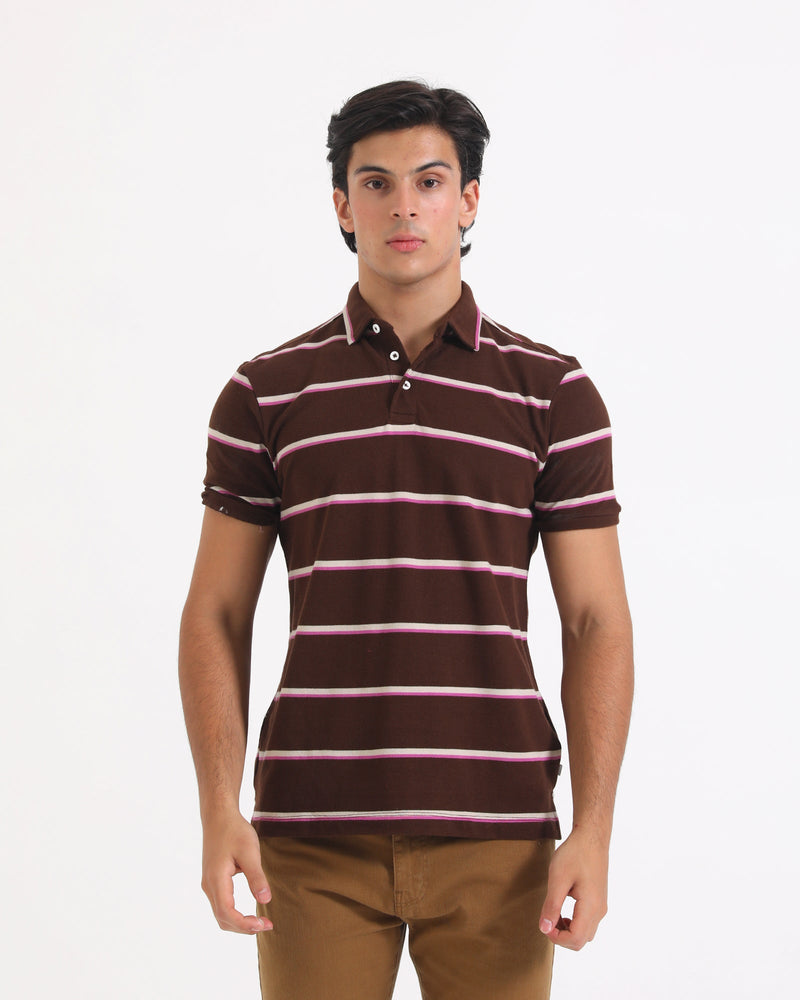 Men Yarn Dyed Polo Tee - Engine - Buy Now