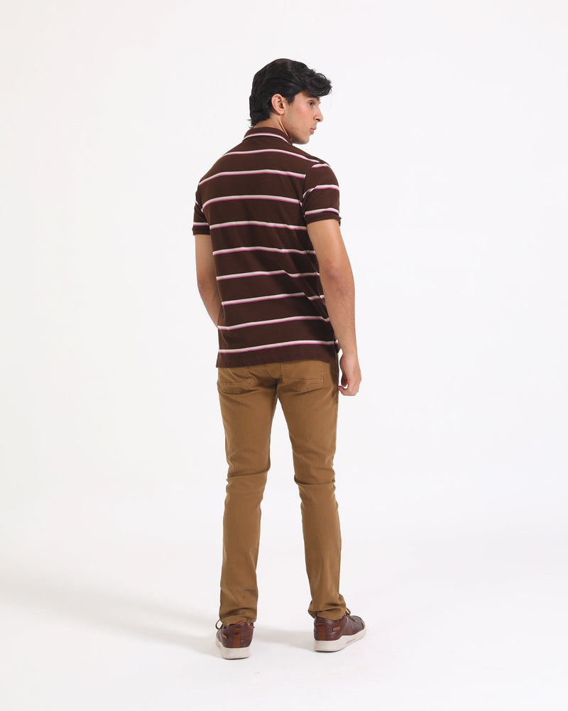 Men Yarn Dyed Polo Tee - Engine - Buy Now