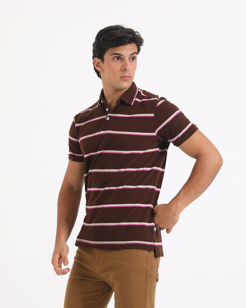 Men Yarn Dyed Polo Tee - Engine - Buy Now