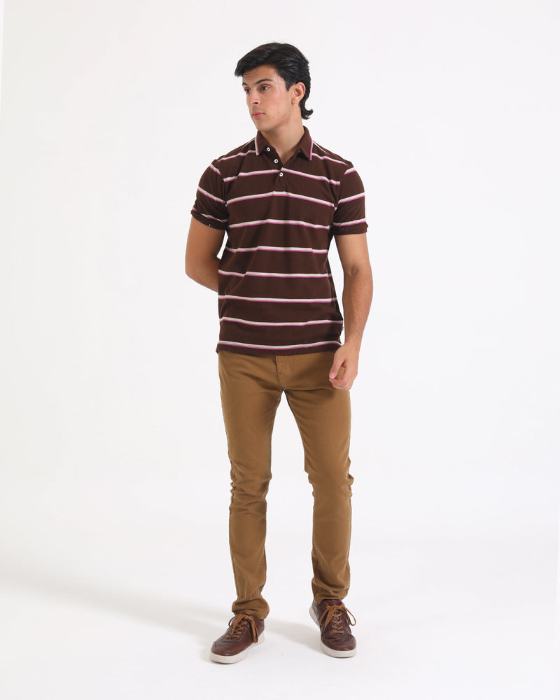 Men Yarn Dyed Polo Tee - Engine - Buy Now