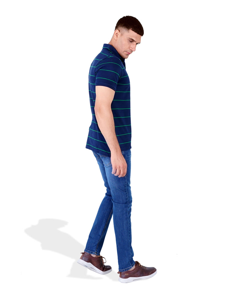 Men Yarn Dyed Polo Tee - Engine - Buy Now