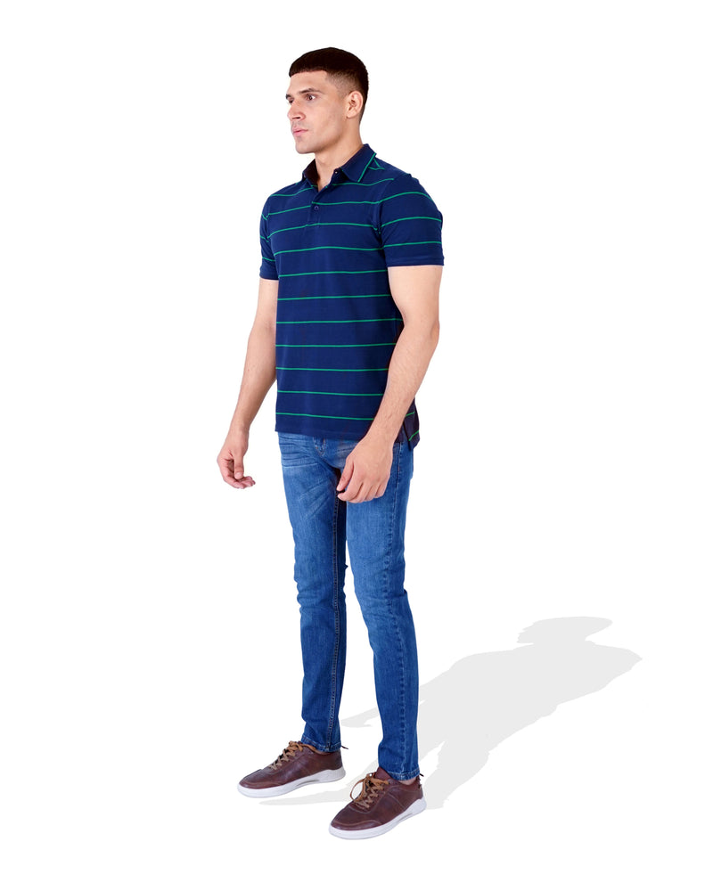Men Yarn Dyed Polo Tee - Engine - Buy Now