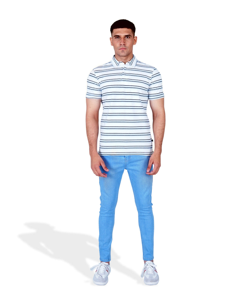 Men Yarn Dyed Polo Tee - Engine - Buy Now