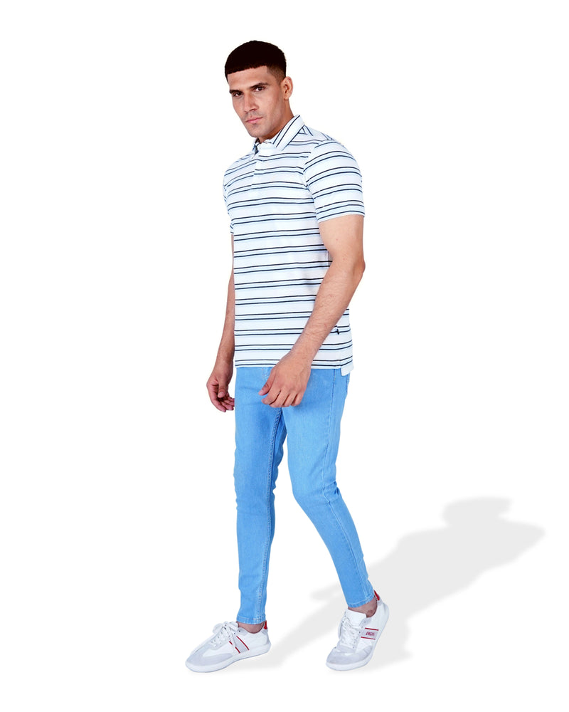 Men Yarn Dyed Polo Tee - Engine - Buy Now