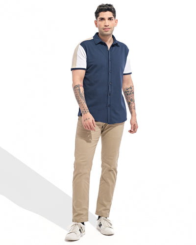 Men Panel Button Down